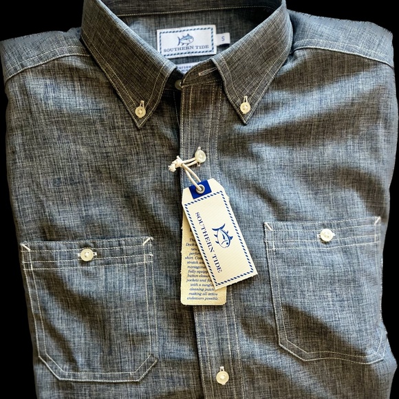 Men's Southern Tide Performance Dock Shirt, Small, NWT - Picture 3 of 5